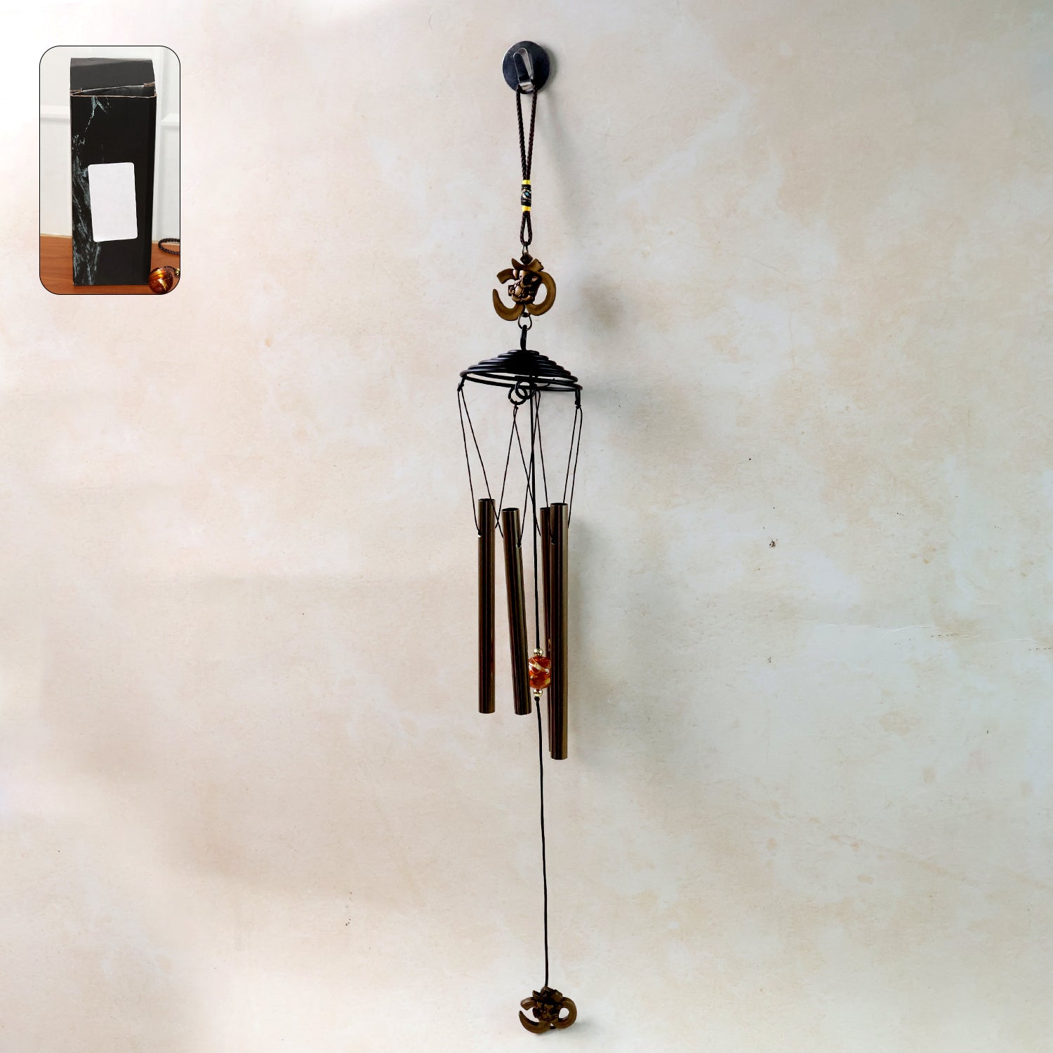 Metal Wind Chime with Om Symbol (1 Pc) – zanvik.com