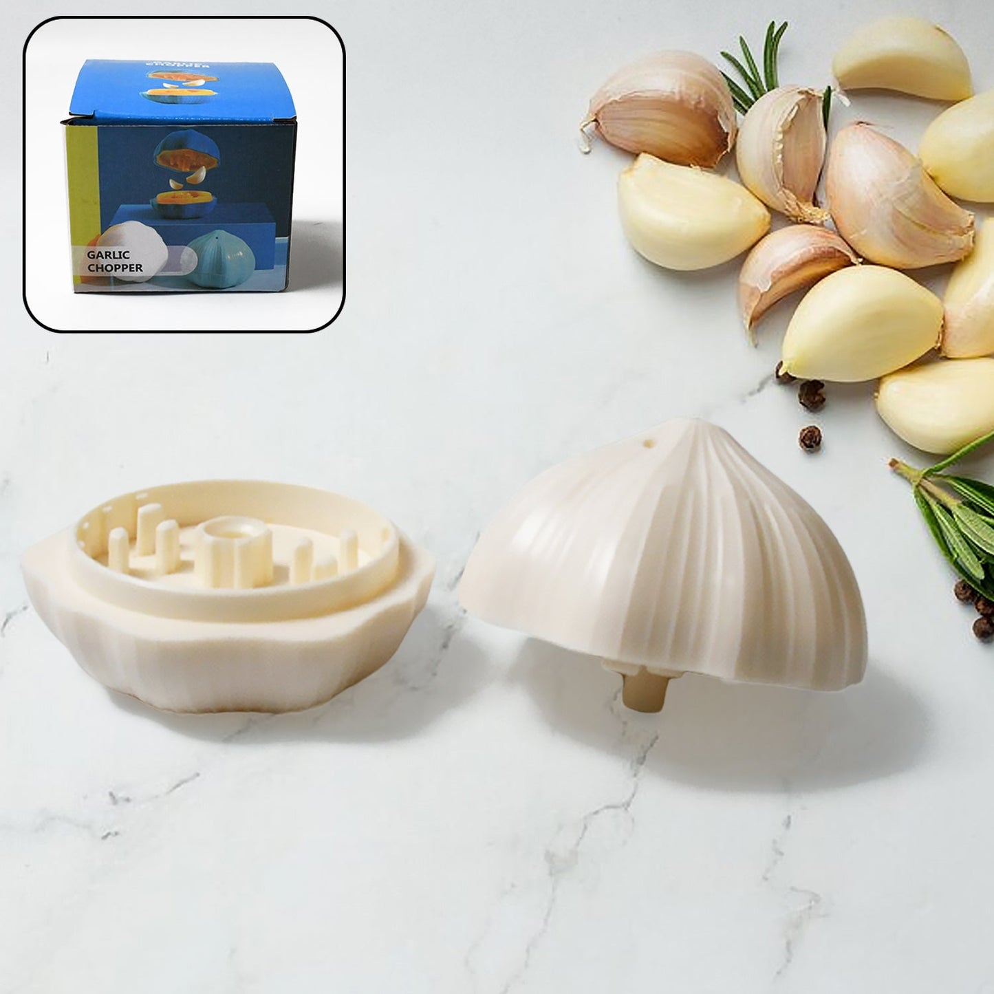 Garlic Press Sharpener Manual Ginger Chili Garlic Crusher  Kitchen Use
