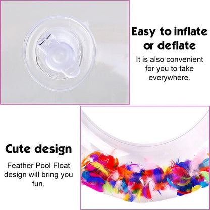 Swim Ring, For children, Conveniently Portable, Feathers,  for Swimming