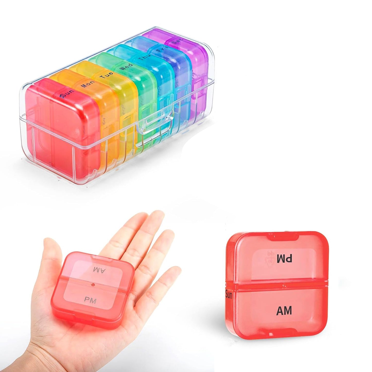 Weekly Pill Organizer Box