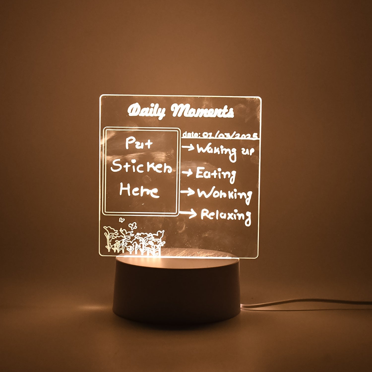 3D Acrylic Creative Lamp Decorative Light