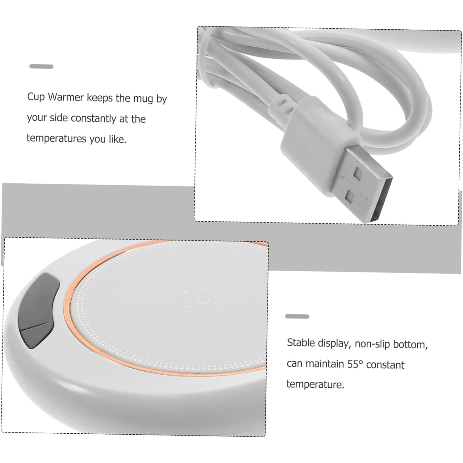 USB heated mug