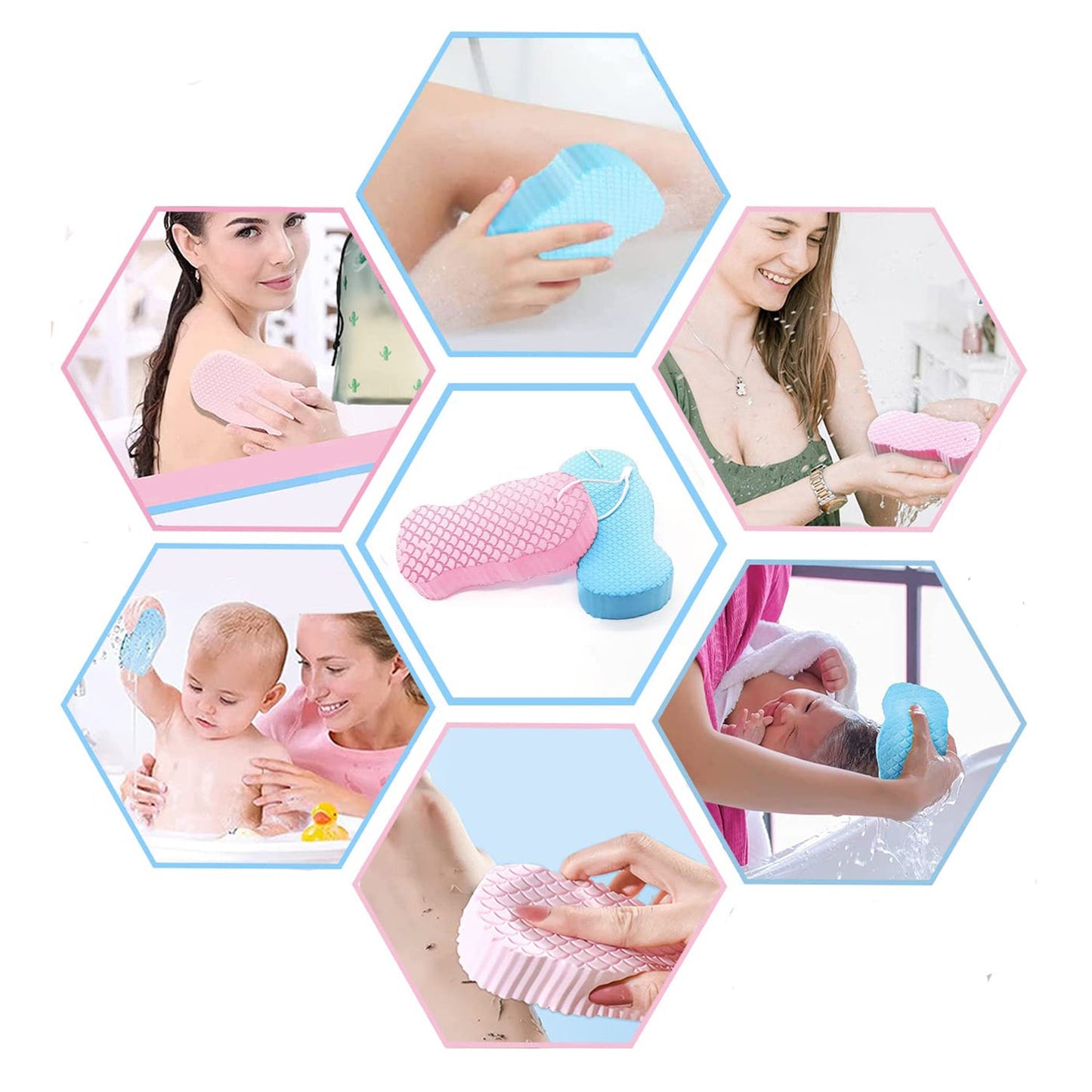 Ultra Soft Exfoliating Sponge – Dead Skin Remover & Face Scrubber