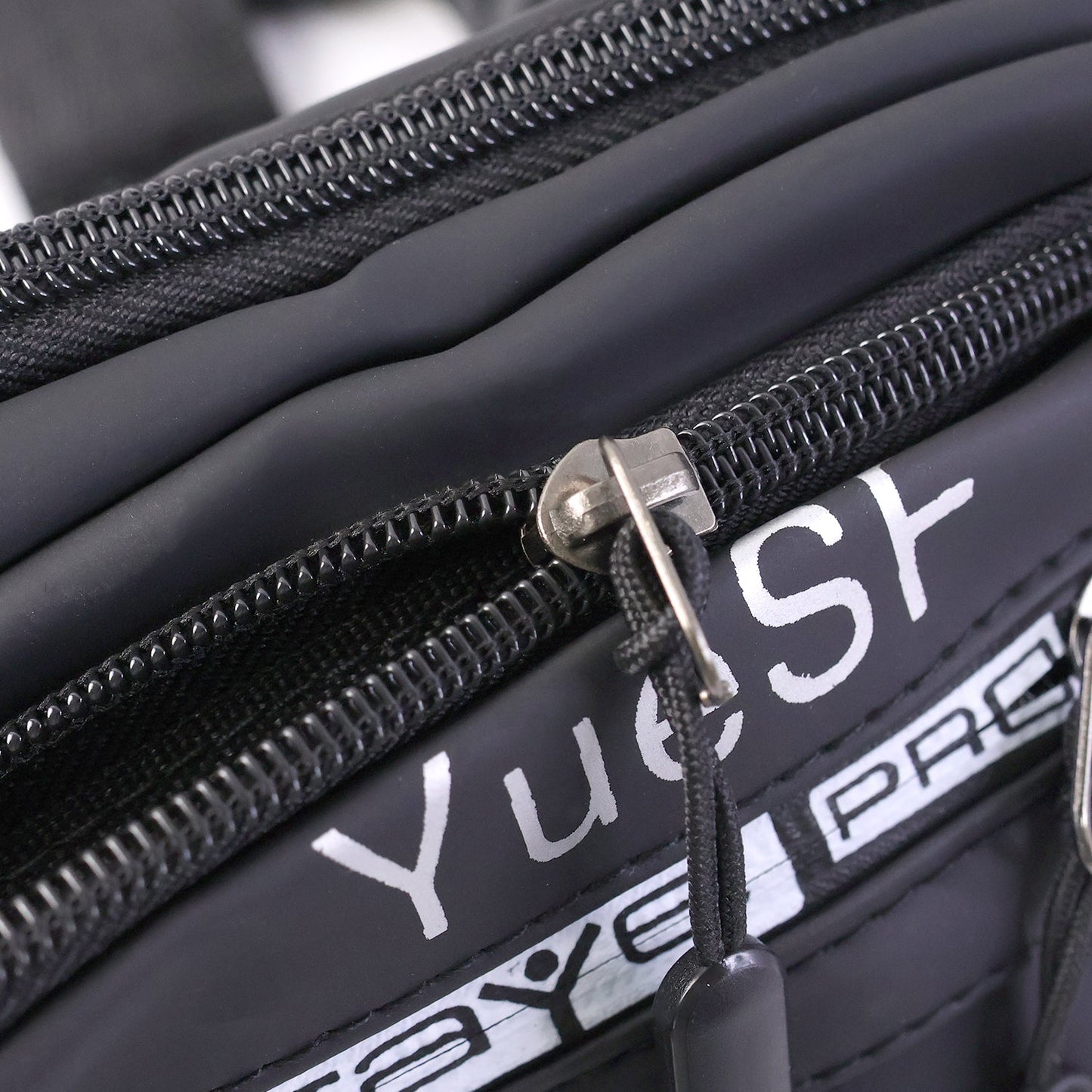 Stylish Multi-Pocket Black Waist Bag / Fanny Pack (1 Pc / Mix Design)