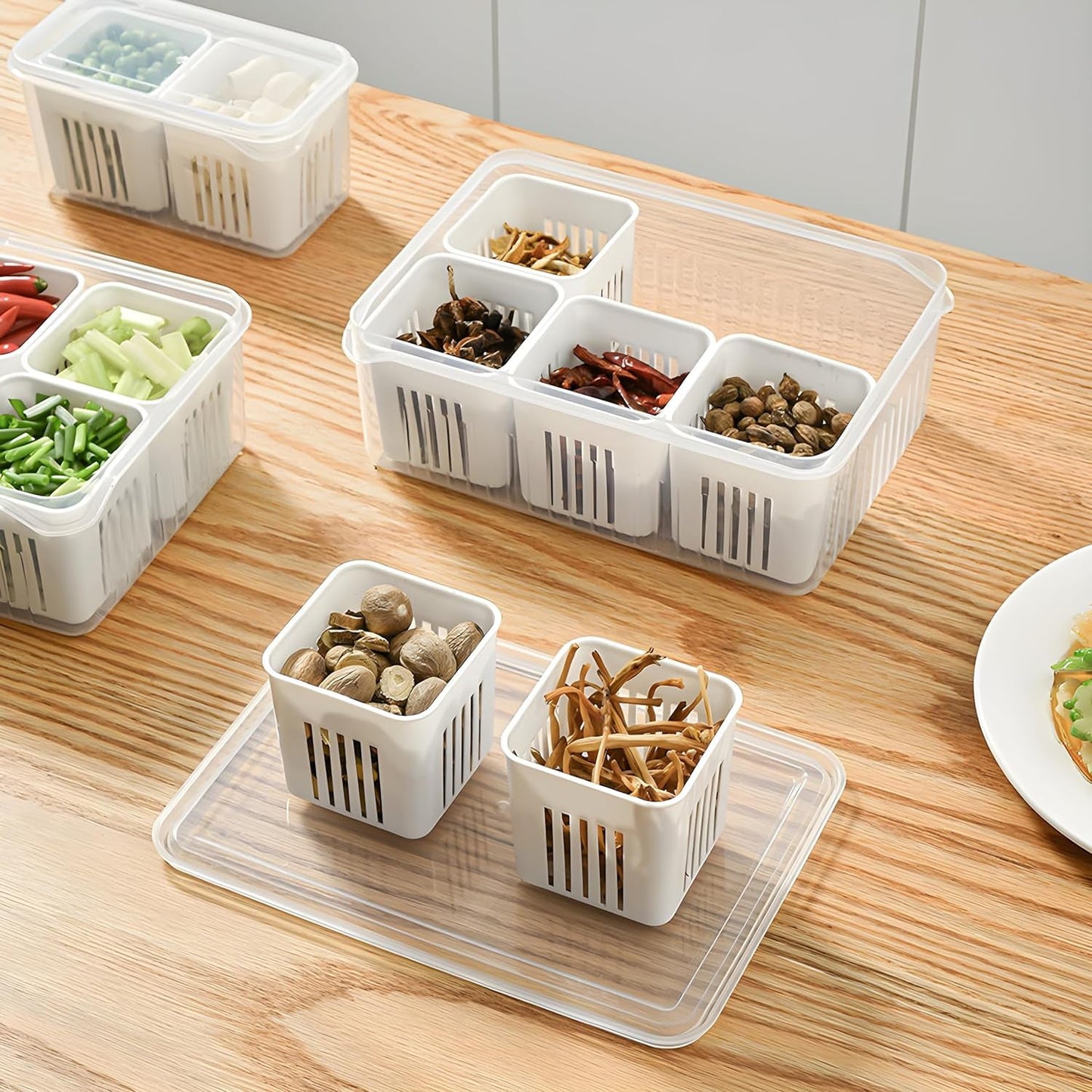 Fridge Storage Box – Freezer & Kitchen Organizer for Vegetables & Food (1 Pc)