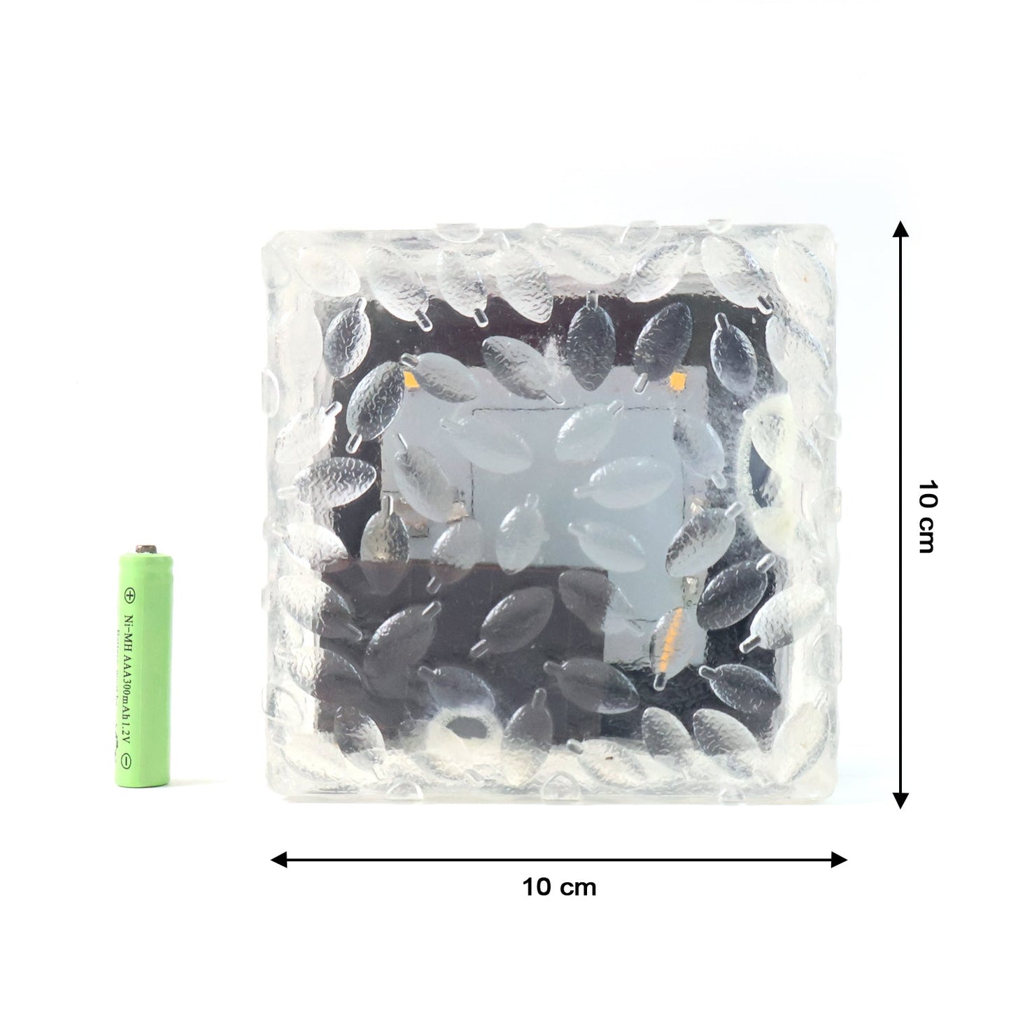 Solar Ice Cube Garden Light for Pathways & Christmas Decor