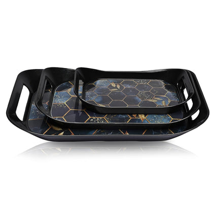 Elegant Plastic Serving Tray Combo