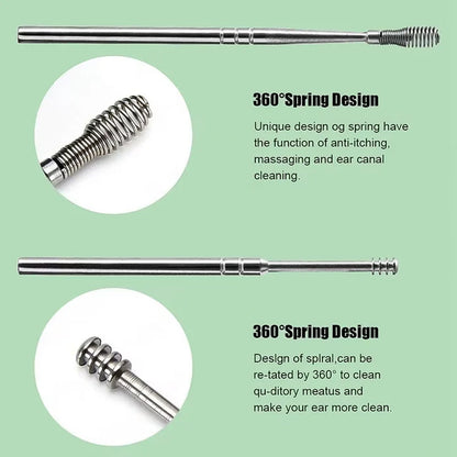 6-in-1 Stainless-Steel Ear Cleaning Tool Kit (1 Pc)