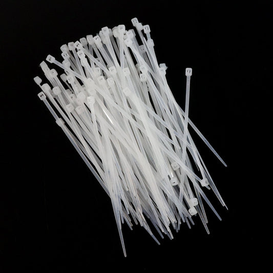 3×100 MM Nylon Self-Locking Cable Ties – Heavy Duty Zip Wire Tie (100 Pc)