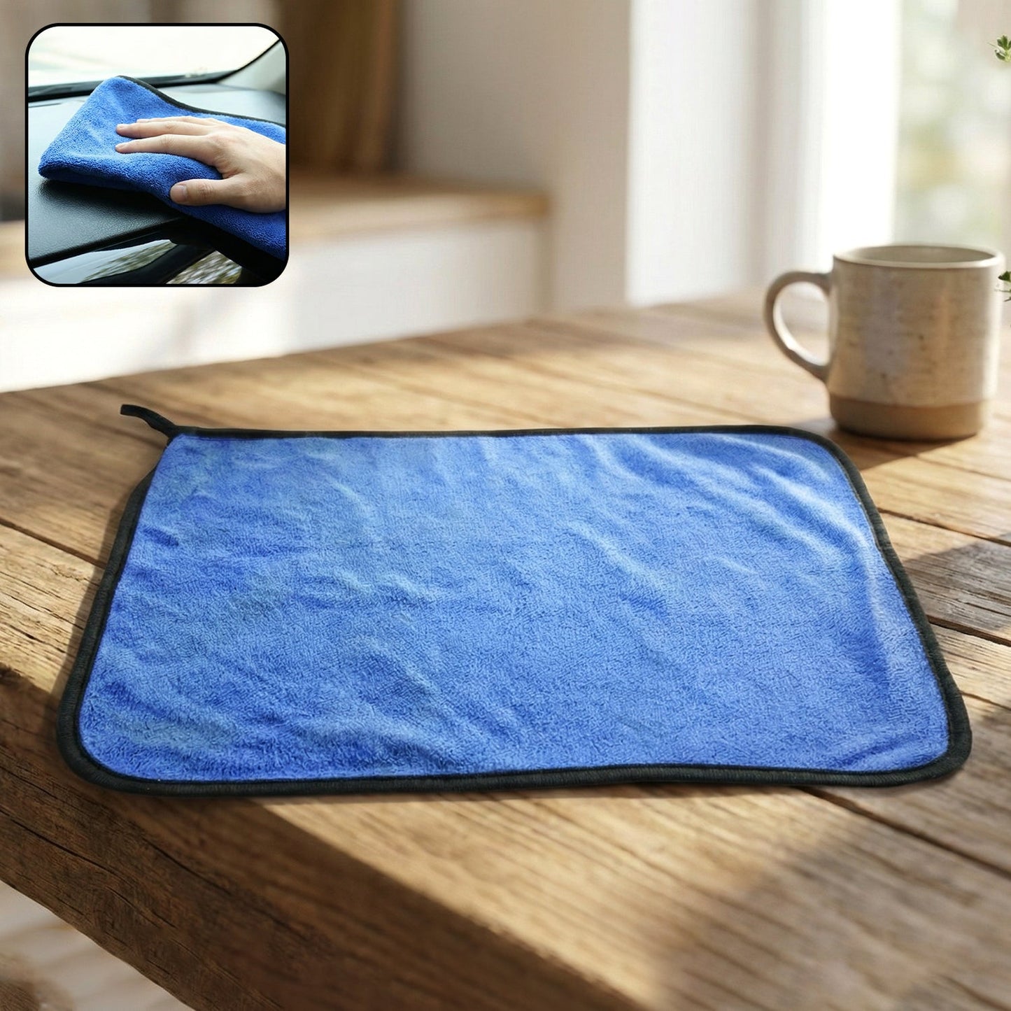 Premium Microfiber Cleaning Cloth, Towel (40x30 cm / 1 Pc)