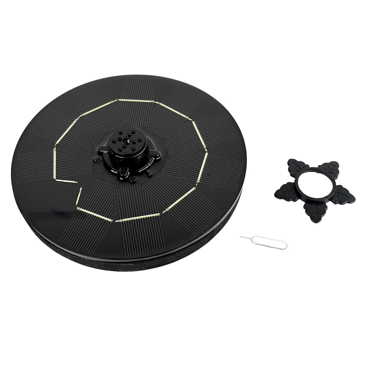 Aqua Petal Solar Decor Fountain