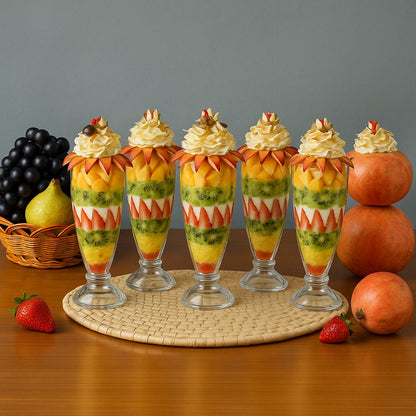 Apex Premium Dessert & Falooda Glasses (Approx 400ML / 6 Pc)
