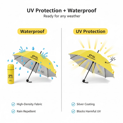 Pocket Folding Wine Bottle Umbrella