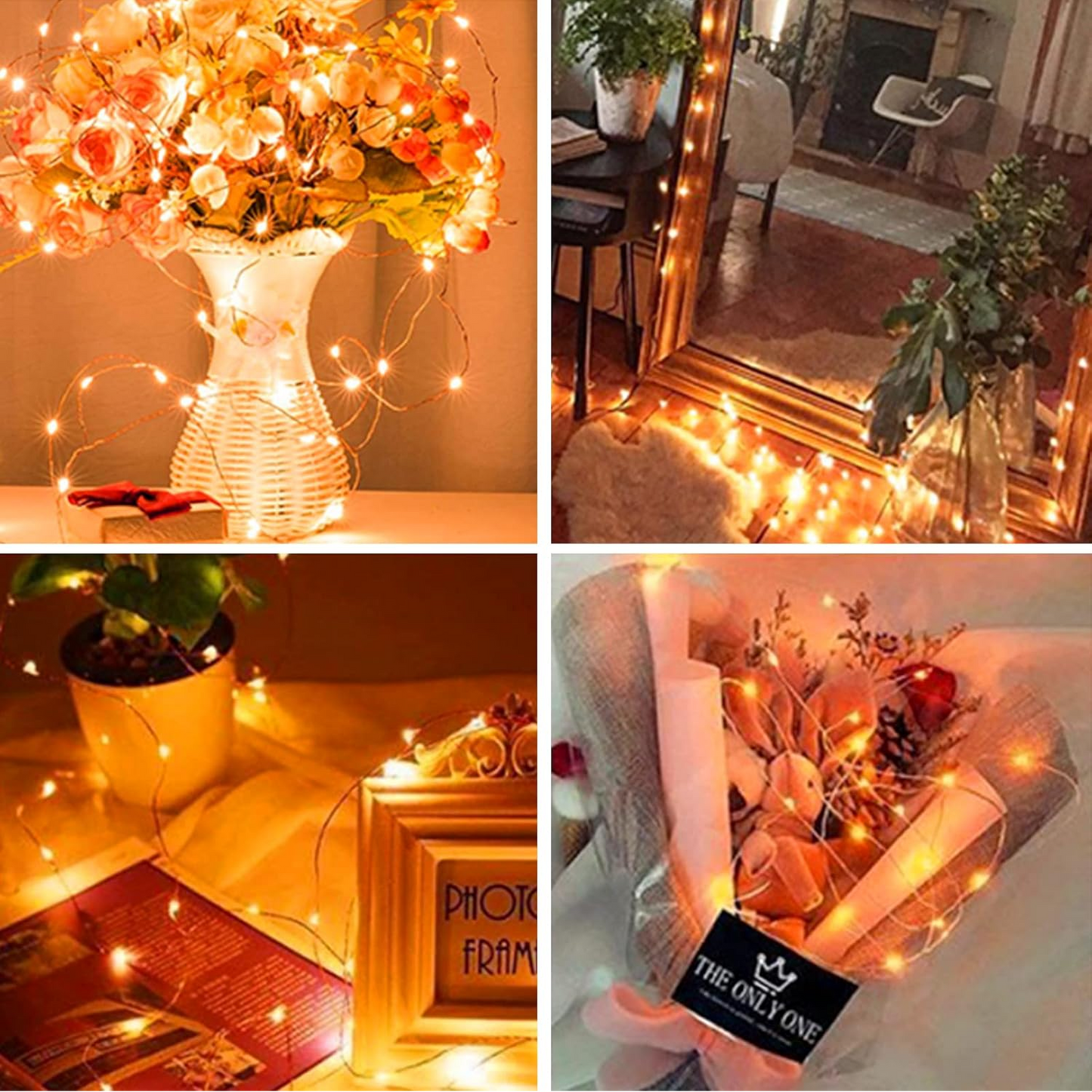 LED Flexible Wire Waterproof Lights (2AA Battery Operated, Battery not included)