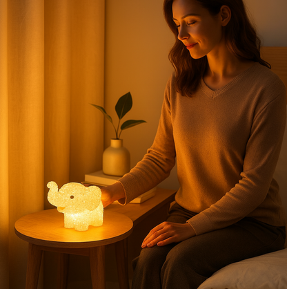 Christmas MULTI SHAPE SMALL LIGHT LAMPS LED SHAPE CRYSTAL  CHRISTMAS NIGHT LIGHT LAMP (6 PC SET)