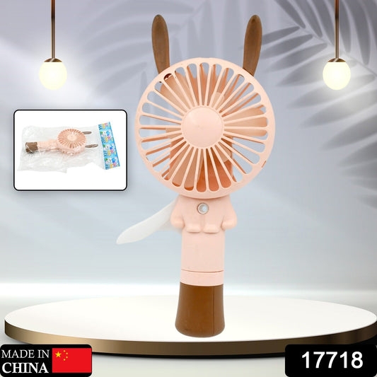 Portable Small Fan Handheld  Without Battery & USB Cable Hand Press Fan (1 Pc)