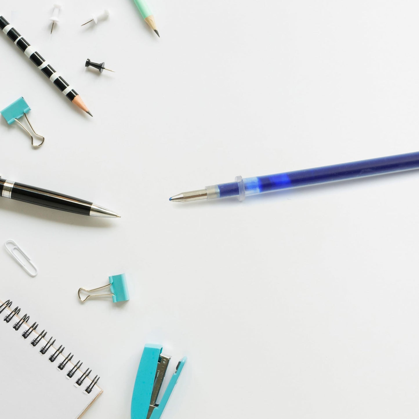 Blue Pen Refill All Round Ball Pen Refill Smooth Writing Pen Refill (10 Pc)