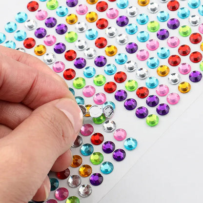 Self Adhesive Crystal Stickers for Art, Craft, Jewelry, Phone & School Projects