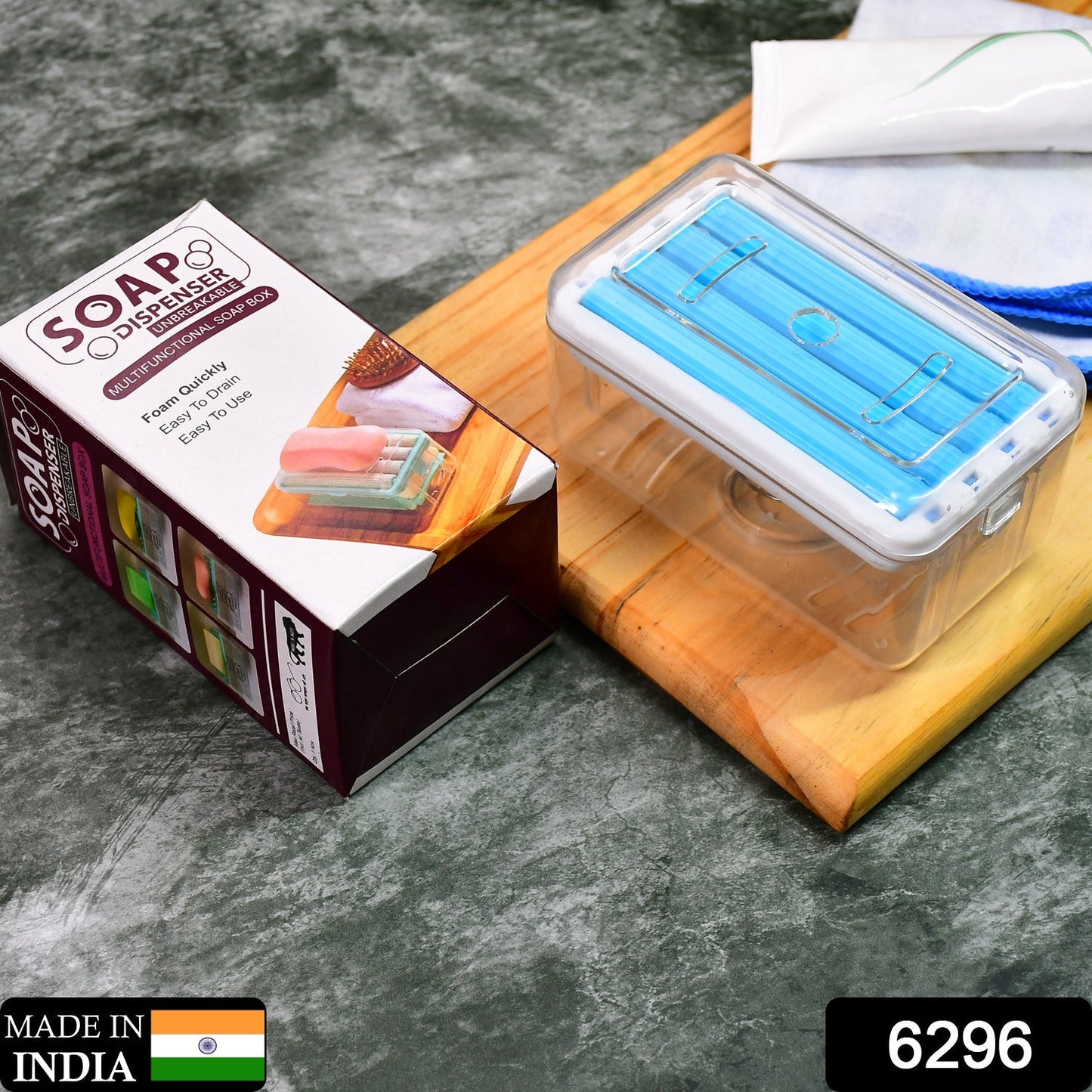 Plastic soap holder