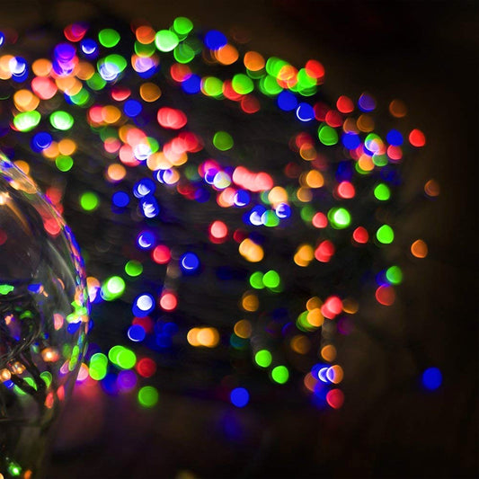 Festive LED lights.