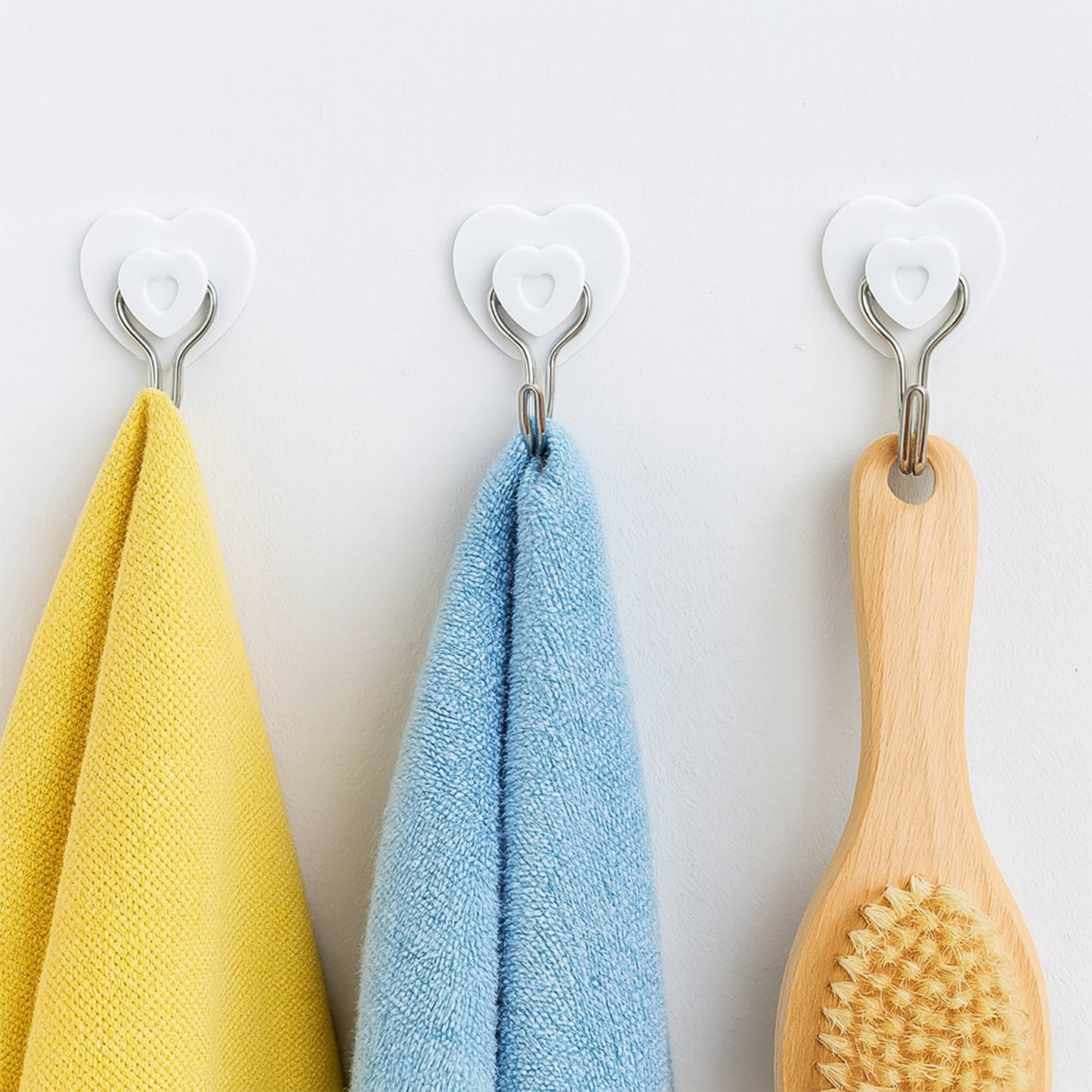 Multipurpose Strong Hook Self-Adhesive hooks for wall Heavy Plastic Hook, Sticky Hook Household For Home , Decorative Hooks, Bathroom & All Type Wall Use Hook , Suitable for Bathroom, Kitchen, Office (5 Pc Set)