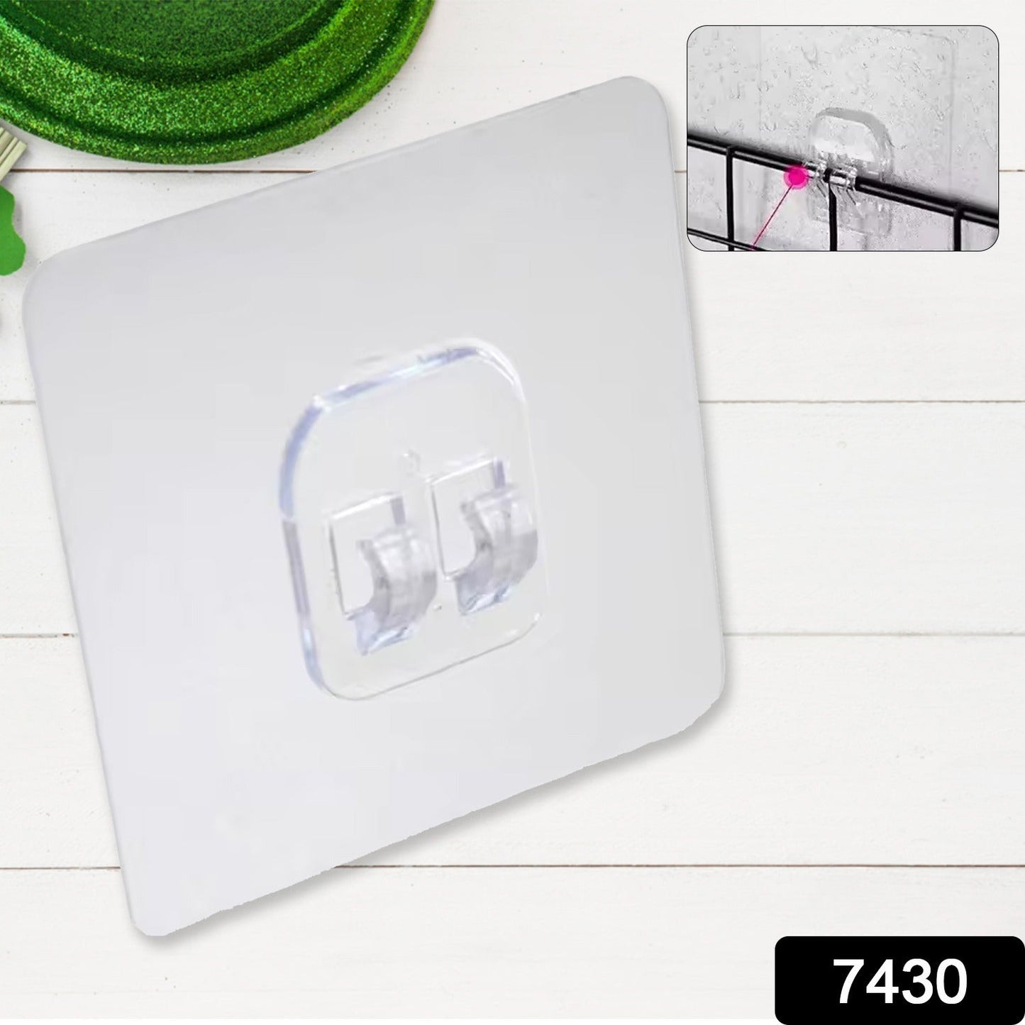 Household Self Adhesive Wall Hooks (1 Pc)