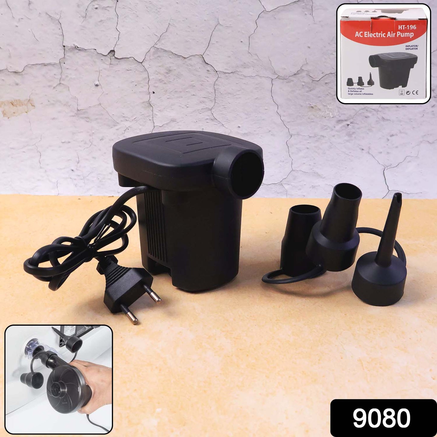 Electric Air Pump For Ball , Balloon ( 3 Nozzle )