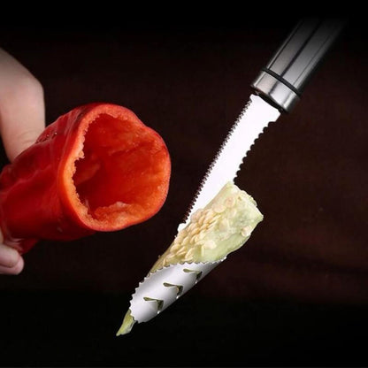 Stainless Steel Fruit & Vegetable Corer and Slicer Tool (1 Pc)