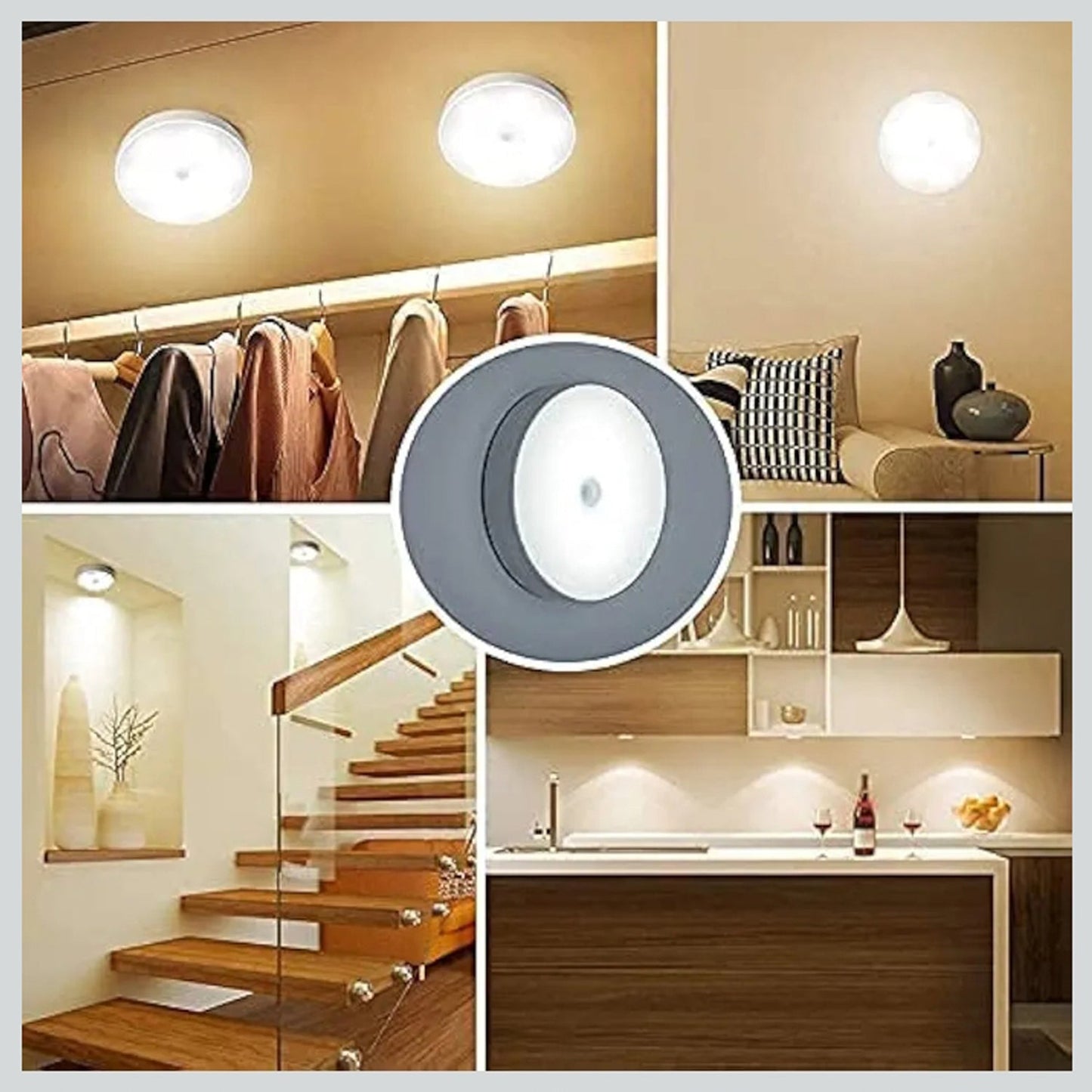 Rechargeable Motion Sensor Night Light (1 Pc)