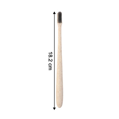 Wheat Straw Soft-Bristle Toothbrush for Deep Cleaning & Dental Care (1 Pc)
