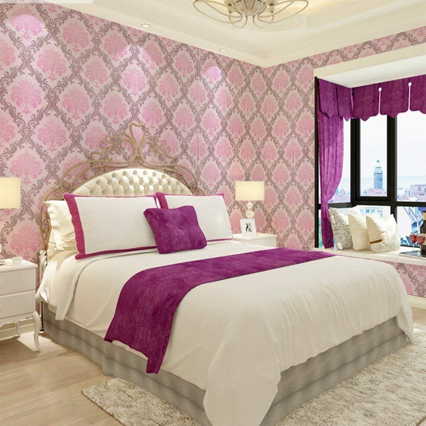 Premium Self-Adhesive Decorative Wallpaper Roll (1 Pc)