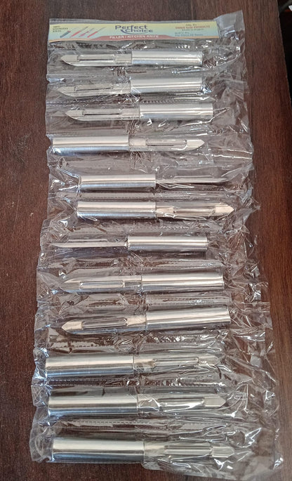 Stainless Steel Peeler Set – Multi-Purpose Handle for Peeling & Shredding(12 Pc)