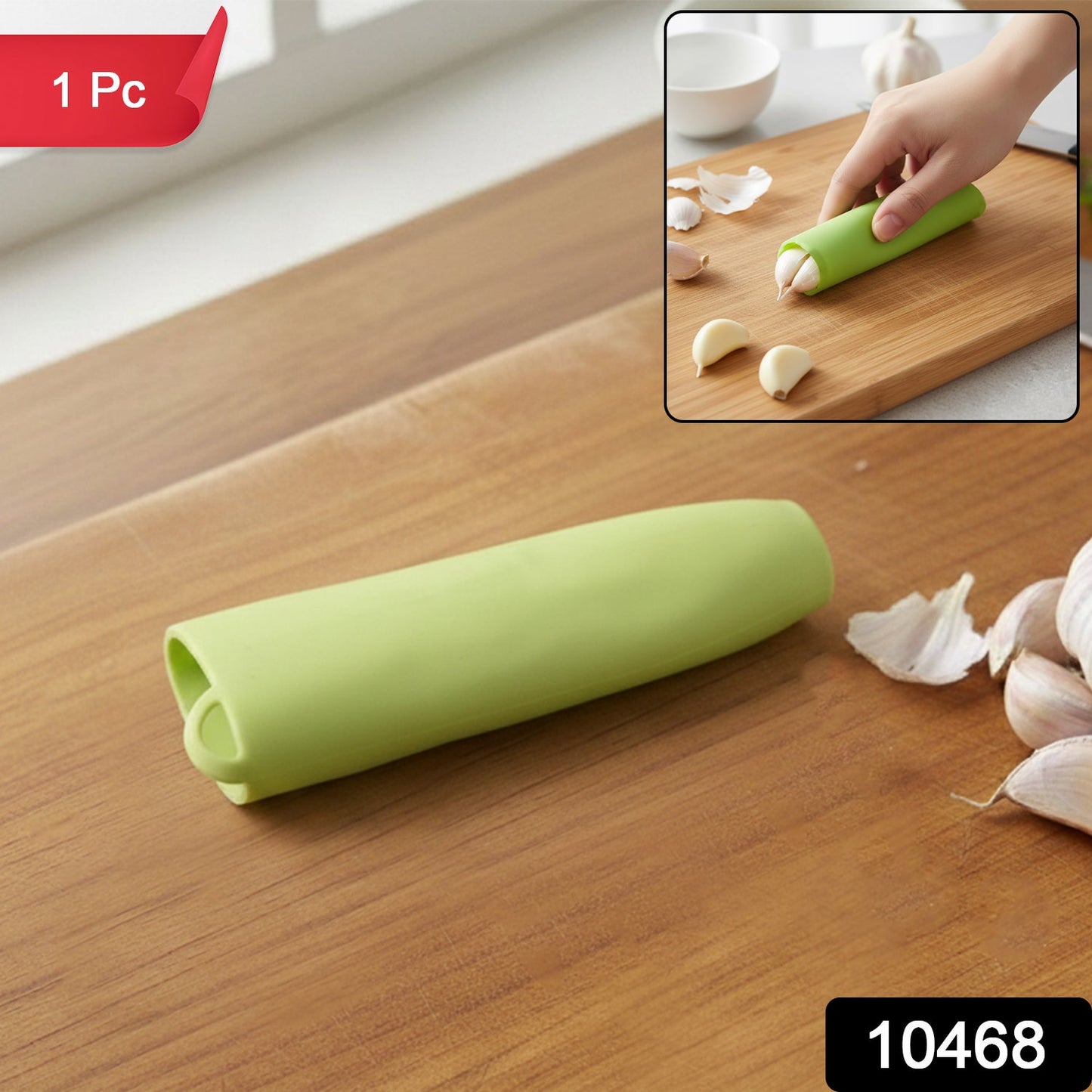 Silicone Garlic Peeler Tube Easy Hand Roller Peeling Tool (1 Pc)